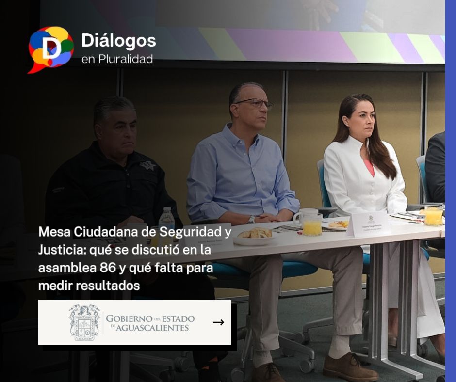 Mesa Ciudadana de Seguridad y Justicia: qué se discutió en la asamblea 86 y qué falta para medir resultados
