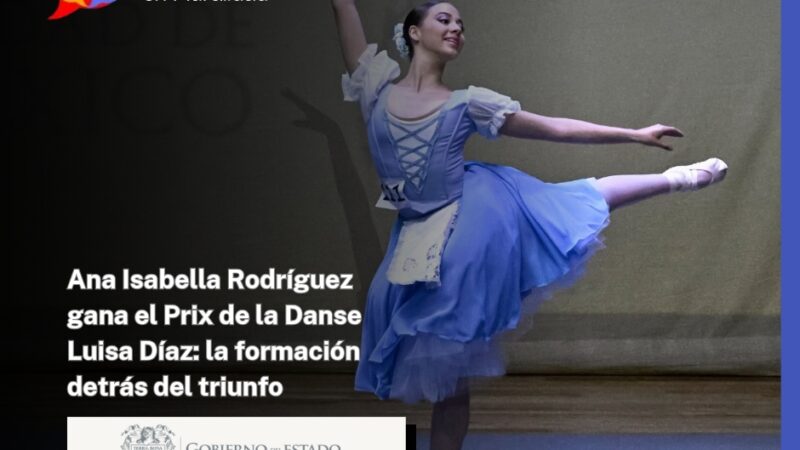 Ana Isabella Rodríguez gana el Prix de la Danse Luisa Díaz: la formación detrás del triunfo