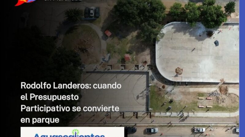 Rodolfo Landeros: cuando el Presupuesto Participativo se convierte en parque