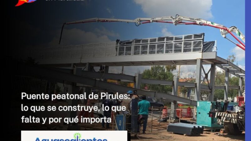 Puente peatonal de Pirules: lo que se construye, lo que falta y por qué importa