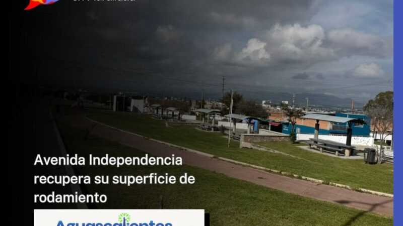Avenida Independencia recupera su superficie de rodamiento
