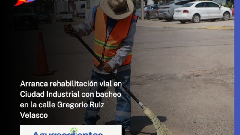 Arranca rehabilitación vial en Ciudad Industrial con bacheo en la calle Gregorio Ruiz Velasco